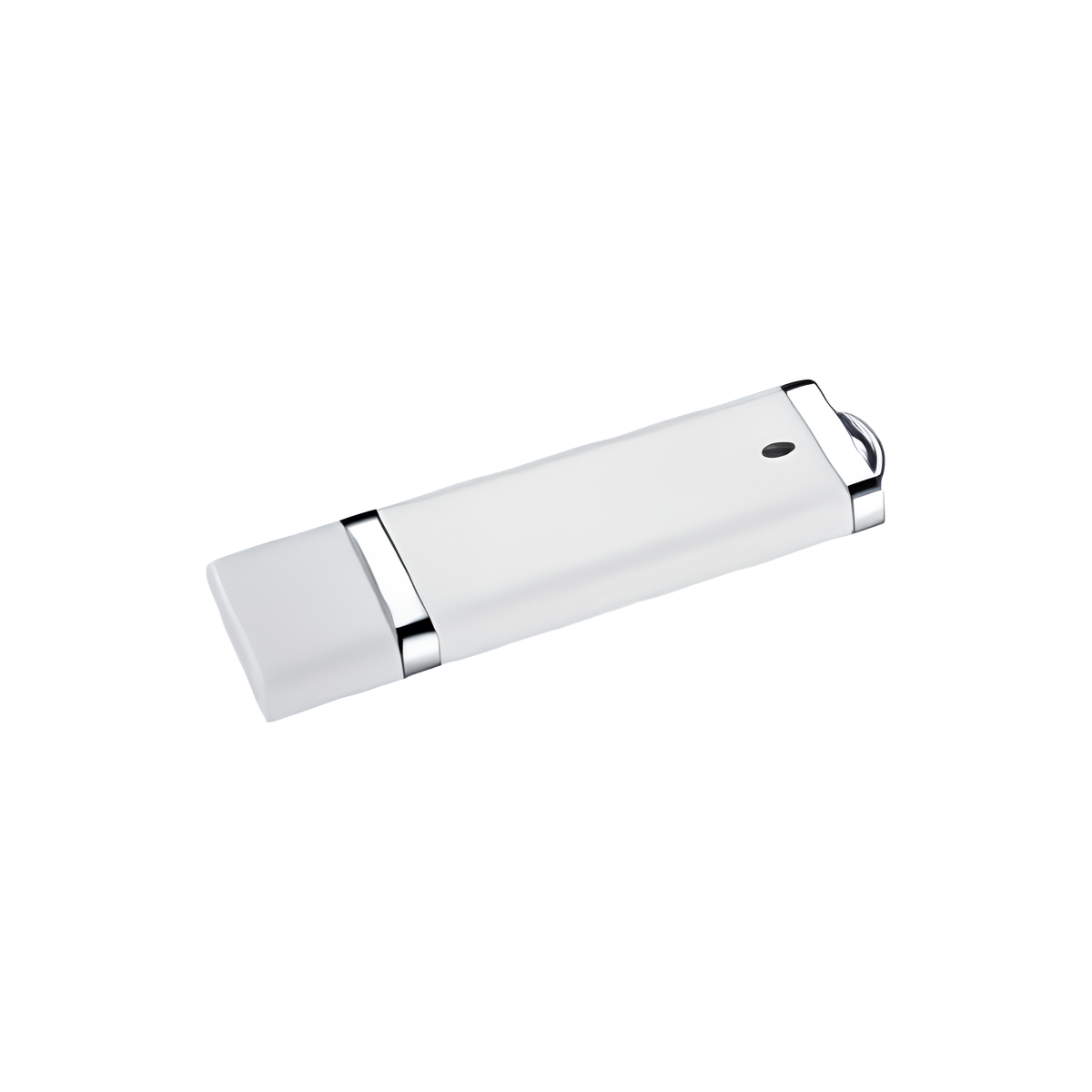 Usb flash 32gb με καπάκι σε λευκό χρώμα